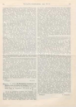 685-686 [Rezension] Klausner, Joseph, Die Messianischen Vorstellungen des jüdischen Volkes im Zeitalter der Tannaiten