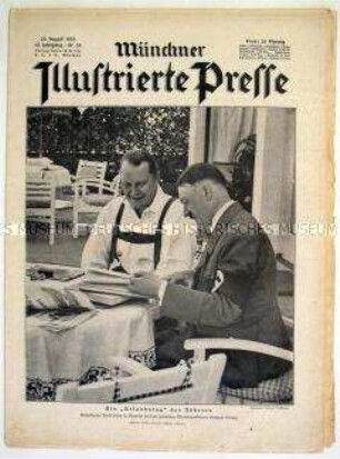 Wochenzeitschrift "Münchner Illustrierte Presse" mit Bildern von einem "Urlaubstag des Führers"