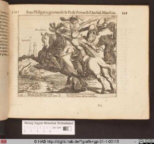 [Kampf zwischen Mons de la Noue und Burch grave van Gent]
