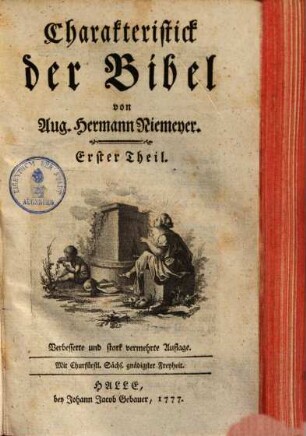 Charakteristick der Bibel, 1