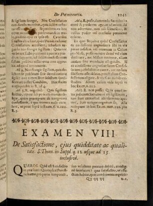 1041-1051, Quaero I. Quid est Satisfactio in praesenti? ...