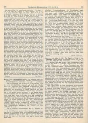 288-289 [Rezension] Duncan, George S., The Epistle of Paul to the Galatians