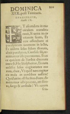 Dominica XIX. post Trinitatis.