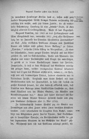Bogumil Dawison gastirt ohne Beifall.