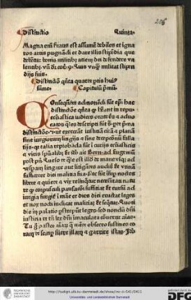 Consequenter admonendi sunt episcopi hac distinctione quinta, quod habeant in republica ecclesiastica iudices, oratores et advocatos quales descripti sunt supra...