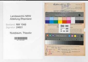Entnazifizierung Theodor Nussbaum , geb. 03.07.1885 (Stadtbaurat)