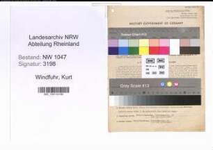 Entnazifizierung Kurt Windfuhr , geb. 13.06.1910 (Polizist)