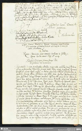[Faszikel 5: Urkunde Papst Sixtusʼ V. (amt. 1585-1590) über die Exkommunikation Heinrichs III. (1551-1589), König von Frankreich, 7. Mai 1589]