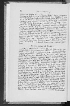 IV. Krankheiten und Ähnliches.