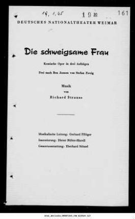 Die schweigsame Frau