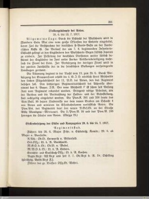 17. Stellungskämpfe bei Avion