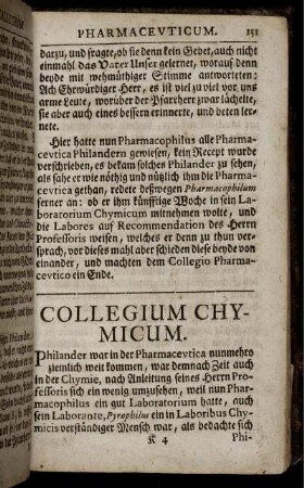Collegium Chymicum.