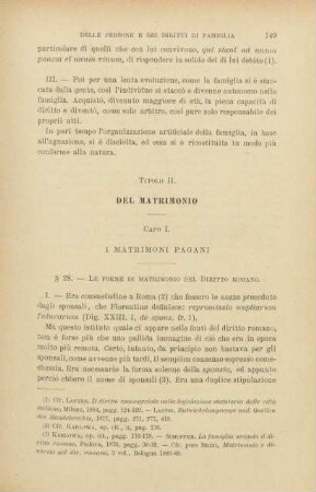 Titolo II. Del matrimonio