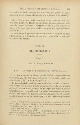 Titolo II. Del matrimonio