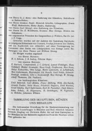 Sammlung der Skulpturen, Münzen und Medaillen