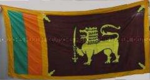 Staatsflagge der Demokratischen Sozialistischen Republik Sri Lanka
