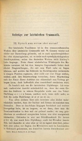 Sprach man avrum oder aurum?