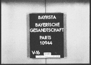 Christensen, Axel Anton von, von Kopenhagen, in München, Entleihung von lateinischen Handschriften aus der Nationalbibliothek und Arsenalbibliothek in Paris