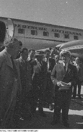 Dresden. Lufthansa Flugverkehr, 1957