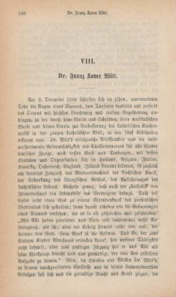 100-108 Dr. Franz Xaver Witt