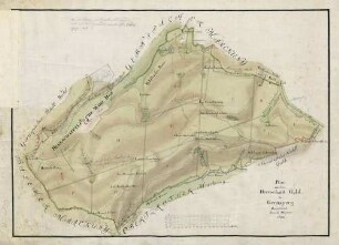 Plan von dem Herrschafftlichen Gernsperg im Oberzrother Forst