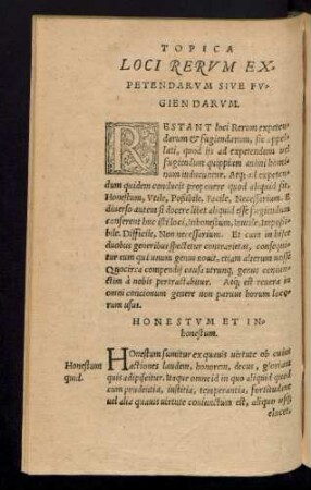 Loci Rerum Expetendarum Sive Fugiendarum.