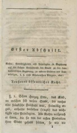 Mündensches Stadt-Recht.