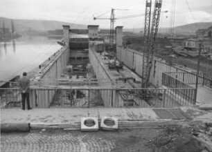 Baustelle Doppelkammerschleuse Untertürkheim