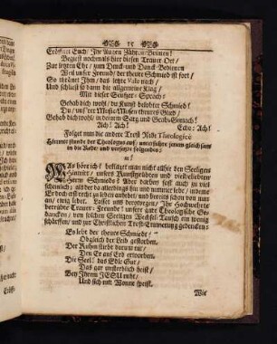 Folget nun die andere Trost-Rede Theologice