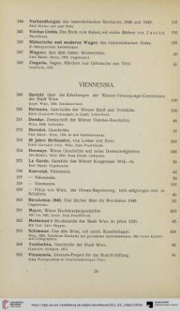 Viennensia (Nr. 349-369)
