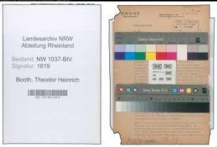 Entnazifizierung Theodor Heinrich Booth , geb. 19.10.1916 ()