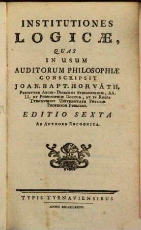 Institutiones Logicae