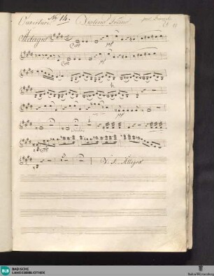Ouverture à grand Orchestre de l'Opera: Carlo Fioras : Oeuvre 16