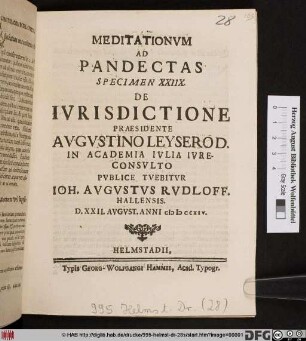 De Ivrisdictione