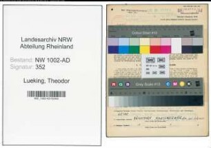 Entnazifizierung Theodor Lueking, geb. 24.08.1899 (Sachbearbeiter)