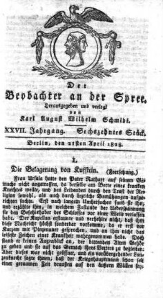 16. Stueck, 21. April 1828