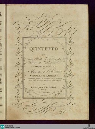 Quintetto pour une Flûte, Violon, deux Violes, et Violoncelle : Oeuv. 55