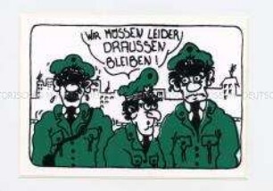 Aufkleber gegen einen Polizeistaat