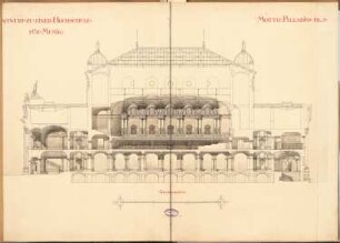 Hochschule für Musik, Berlin Schinkelwettbewerb 1890: Querschnitt