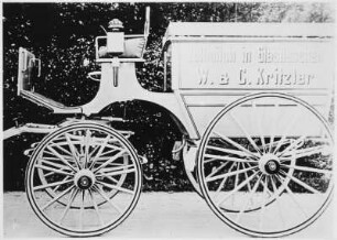 Pferdewagen für Milchtransport