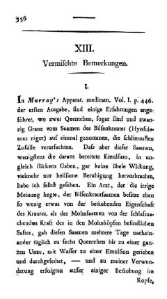 XIII. Vermischte Bemerkungen.