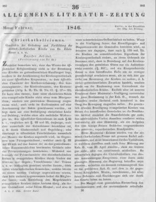Bauer, A. R. E.: Geschichte der Gründung und Fortbildung der deutsch-katholischen Kirche. Meißen: Klinckicht 1845 (Fortsetzung von Nr. 35)