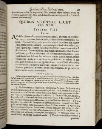 Titulus VIII. - Titulus XIII.