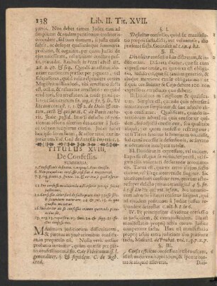 Titulus XVIII. De Confessis