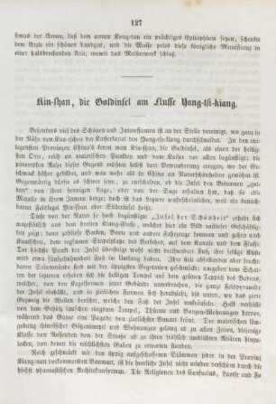 Kin-shan, die Goldinsel am Flusse Yang-tsi-kiang