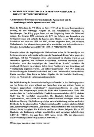 4.1 Historischer Überblick über die chinesische Agrarpolitik ...