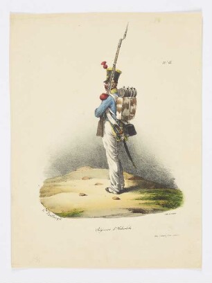 Régiment d’Hohenlohe, Blatt 66 der Folge "Troupes françaises"