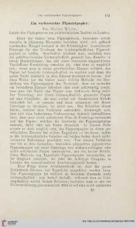Ein verbessertes Pigmentpapier