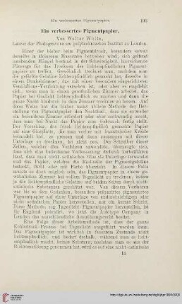 Ein verbessertes Pigmentpapier