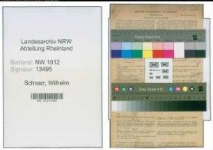 Entnazifizierung Wilhelm Schnarr , geb. 12.09.1886 (Finanzassistent)